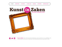 Tablet Screenshot of kunst-in-zaken.nl